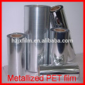 High Barrier Metallisierte PET Folie / 6Micron Metallisierte PET Folie / Film für Lebensmittel Verpackung